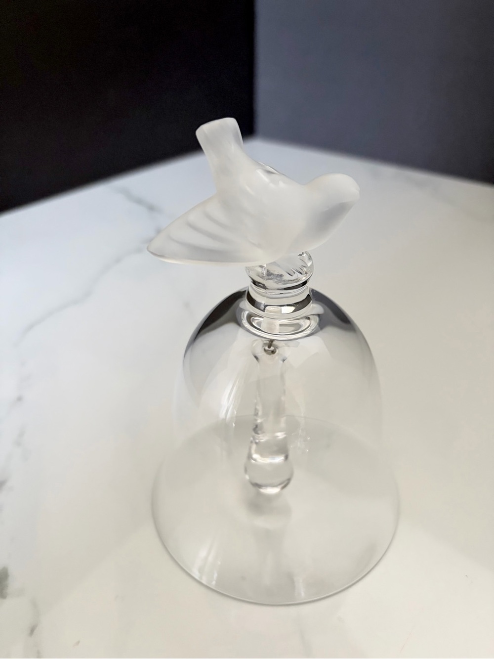 Bird with Open Wings Bell by Lalique